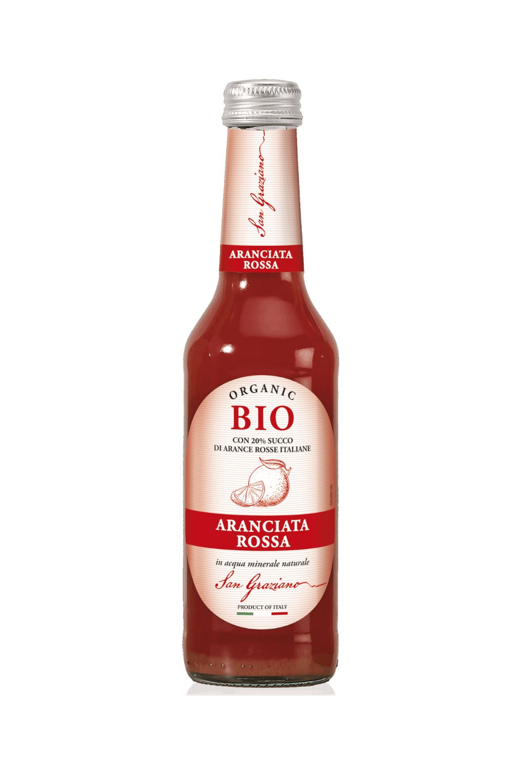 ARANCIATA ROSSA BIO IN ACQUE MINERALE NATURALE SAN GRAZIANO ITALIA