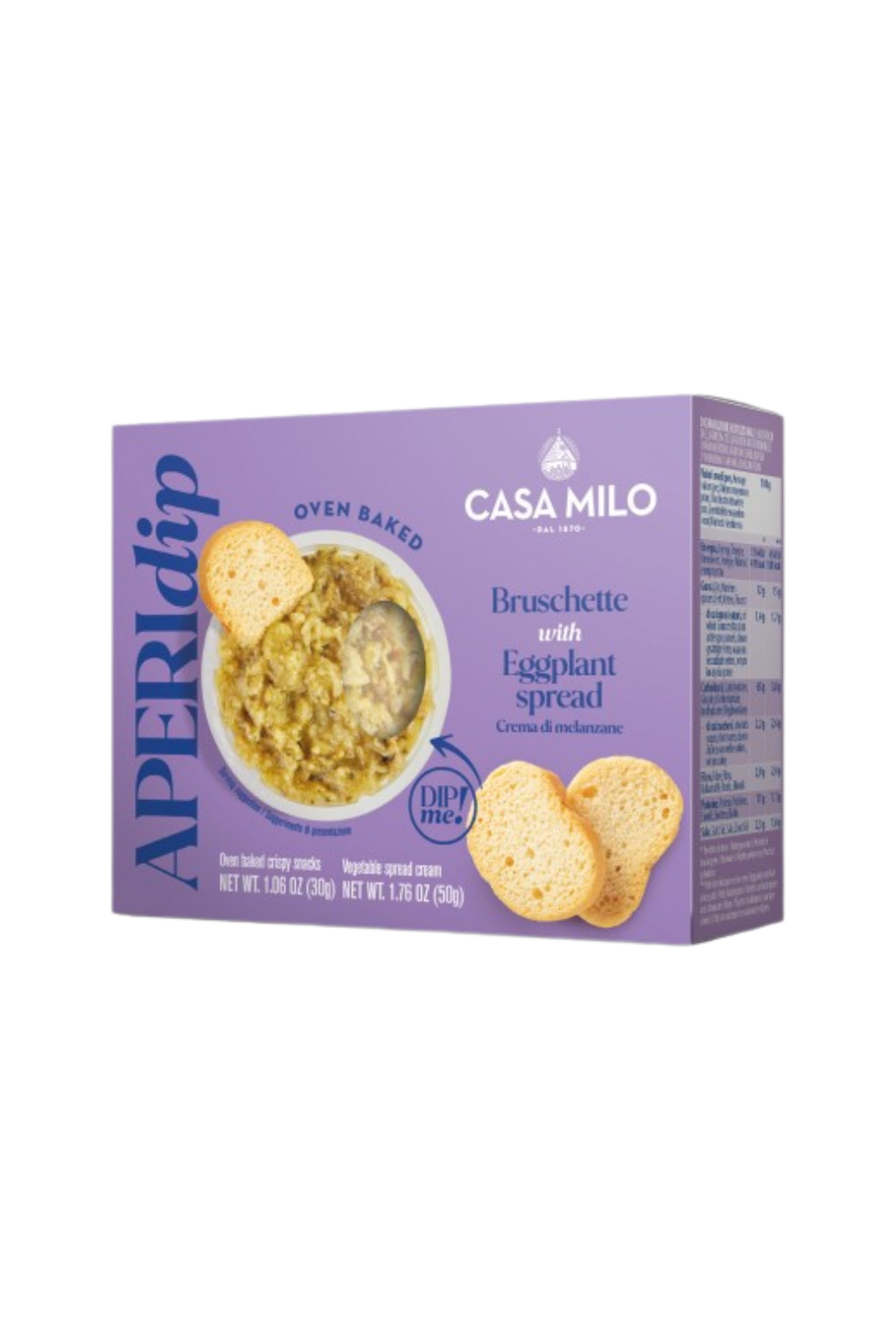 APERIDIP BRUSCHETTE CON CREMA DI MELANZANE CASA MILO