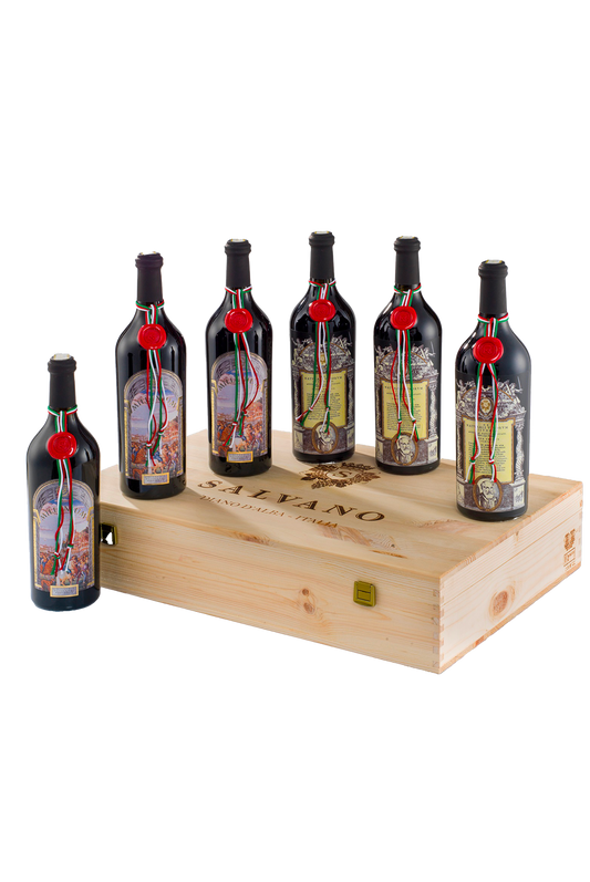 CAISSE BOIS VERTICALE BAROLO RISERVA 11/12/13/14/15/16 SALVANO