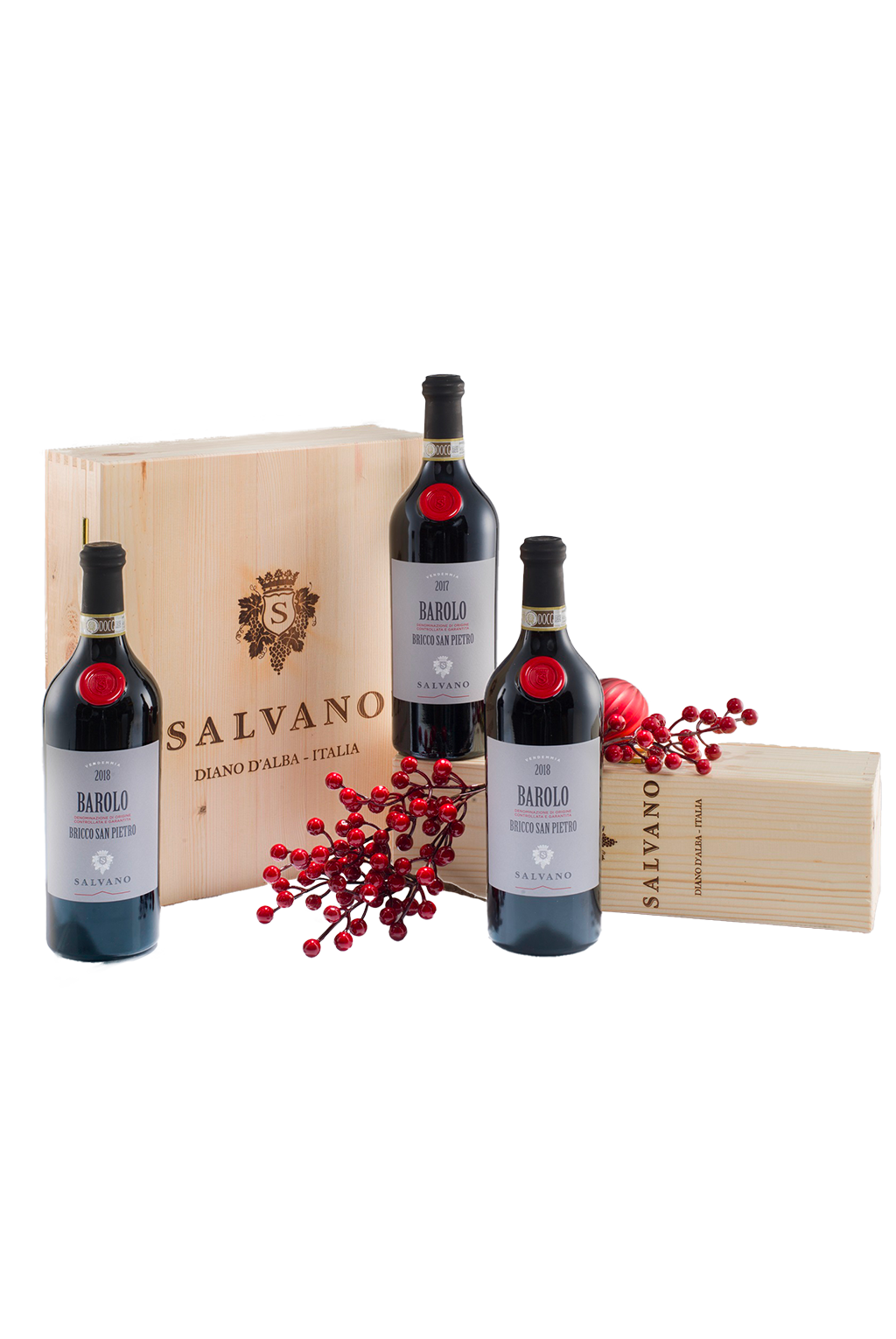 CAISSES BOIS VERTICALE BAROLO BRICCO SAN PIETRO 18/19/20 SALVANO