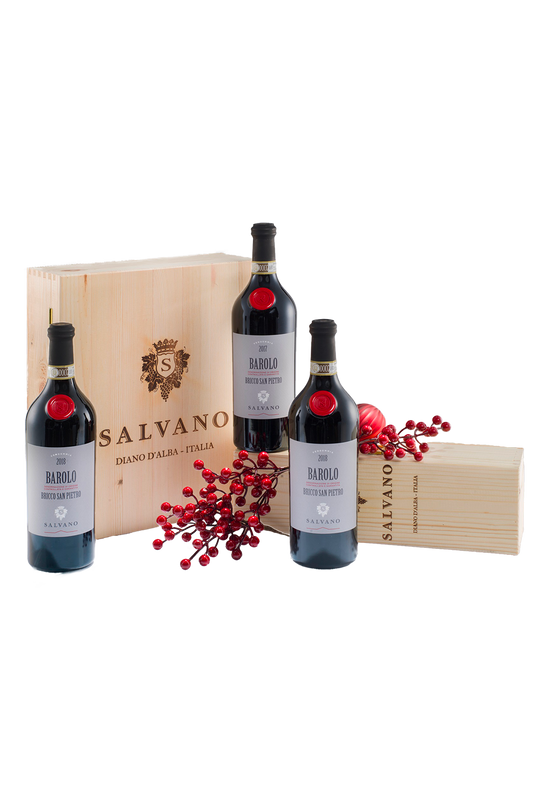 CAISSES BOIS VERTICALE BAROLO BRICCO SAN PIETRO 18/19/20 SALVANO