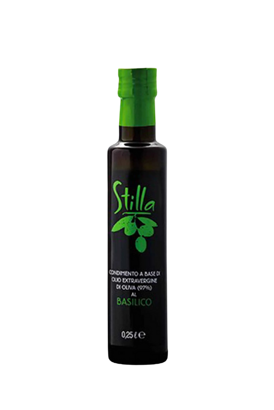 HUILE D'OLIVE EXTRA VIERGE AROMATIC BASILICO STILLA