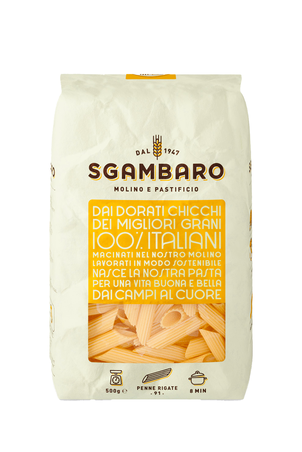 PENNE RIGATE SGAMBARO 100% ITALIAN