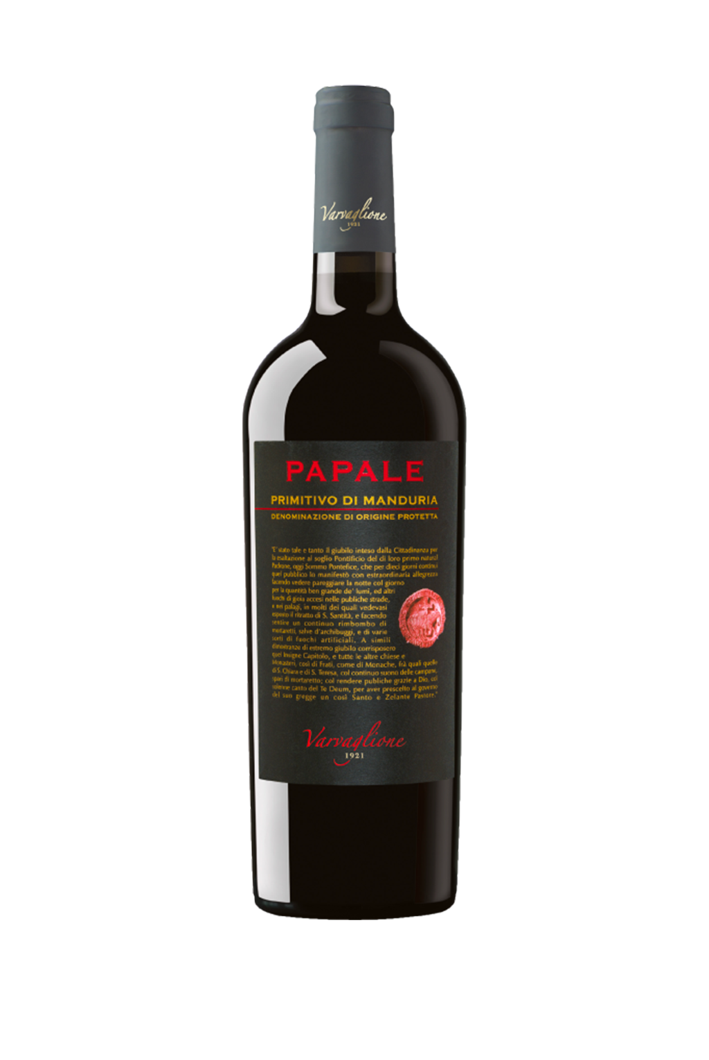 PRIMITIVO DI MANDURIA PAPALE DOP 2020 VARVAGLIONE