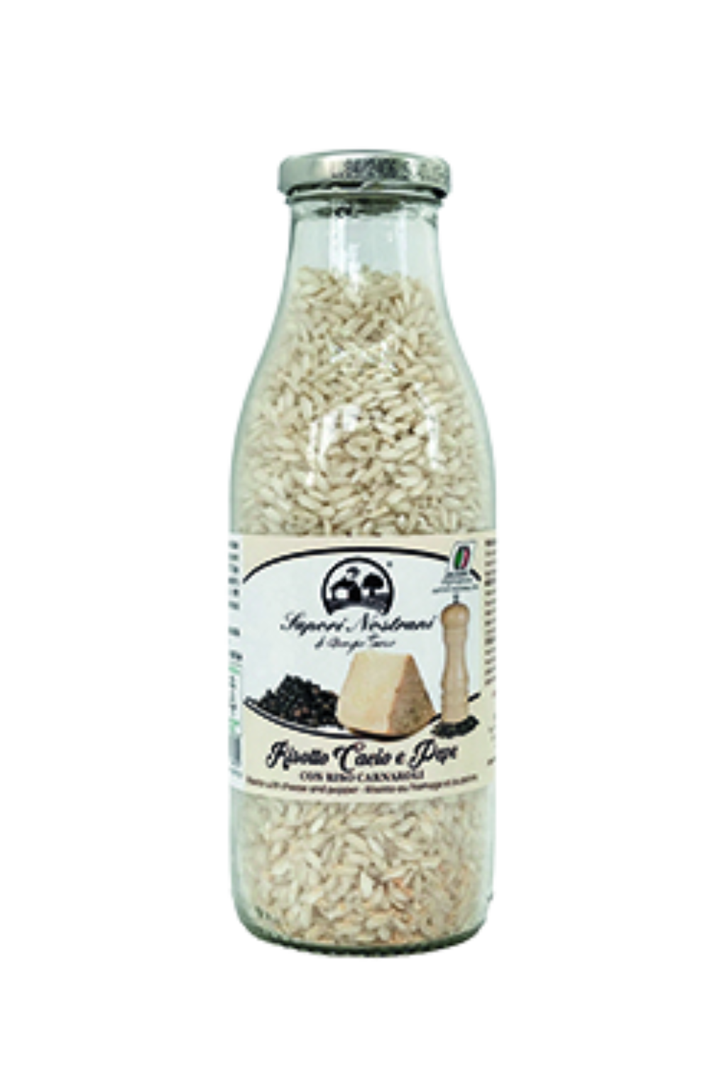RISOTTO CACIO E PEPE BOTTIGLIA LATTE SAPORI NOSTRANI