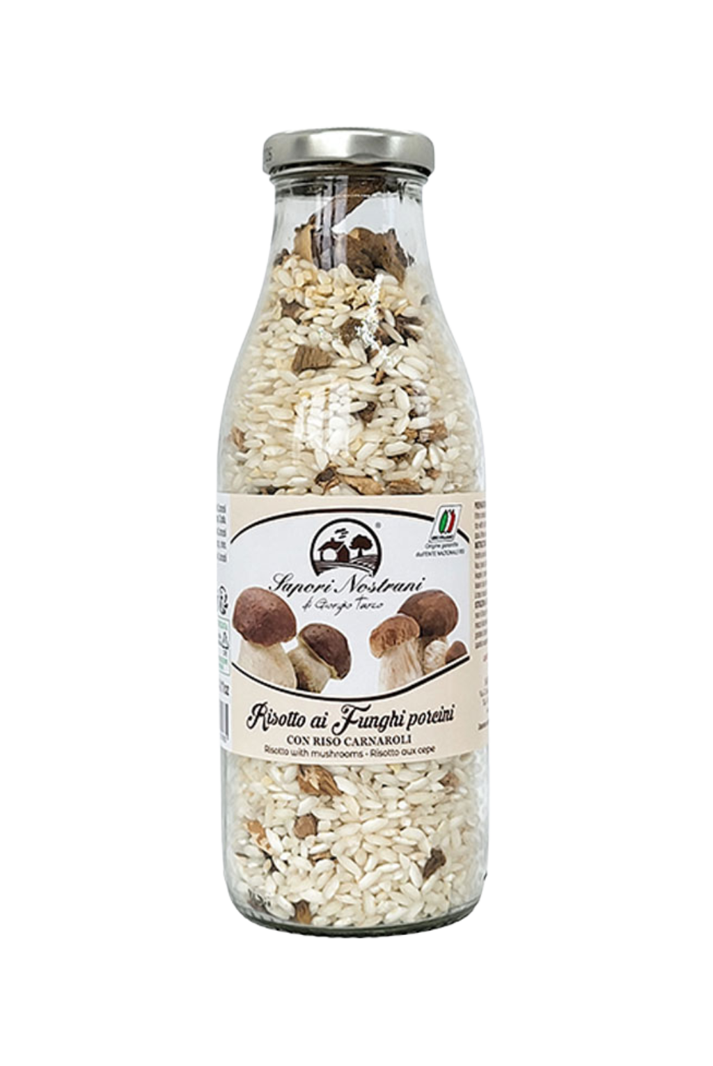 RISOTTO FUNGHI BOTTIGLIA LATTE SAPORI NOSTRANI